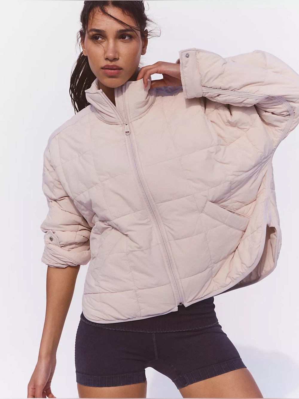 Free people Pippa Packable Puffer Jacket tofu